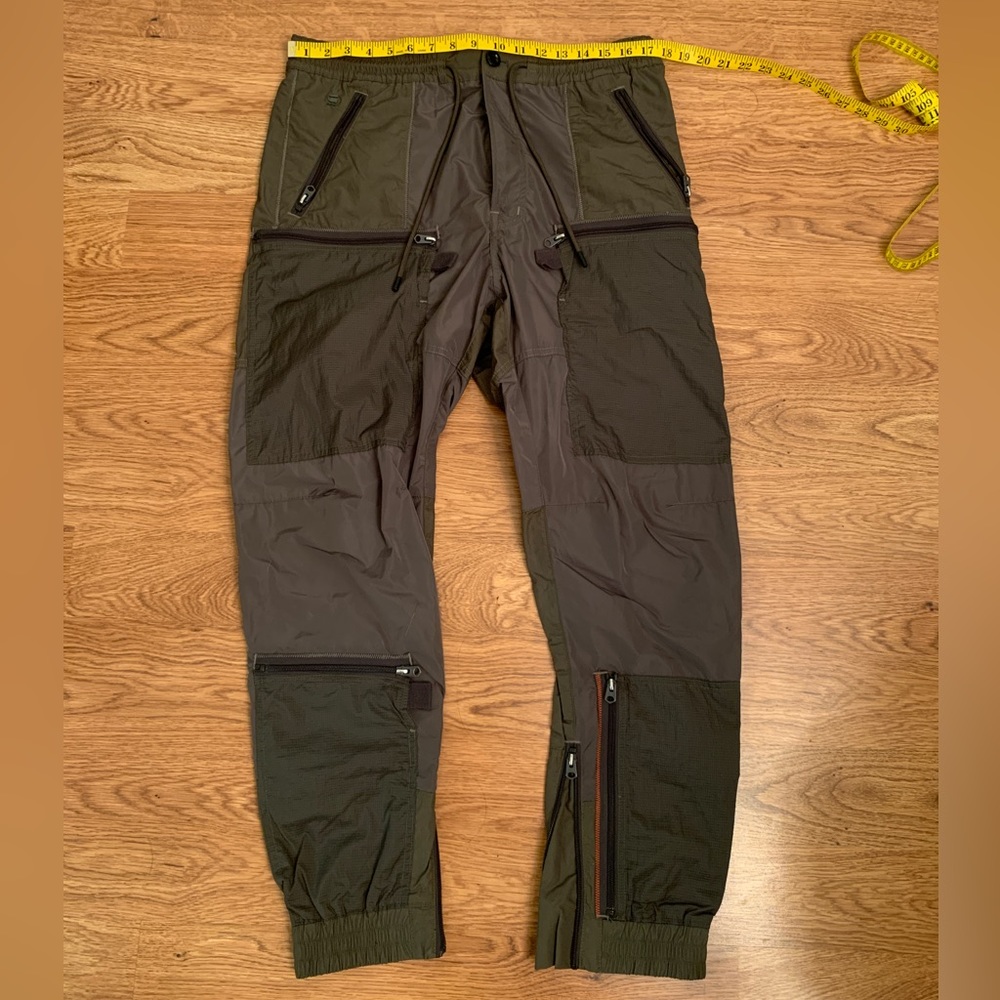 G-Star RAW PM CB Relaxed Cuffed Trainer Combat Olive Green Techwear Pocket Pants